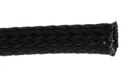 408-209 RS PRO Expandable Braided PET Black Cable Sleeve, 10mm Diameter, 5m Length