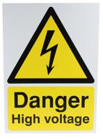 763-1752 RS PRO Electrical Hazard Warning Sign (English)