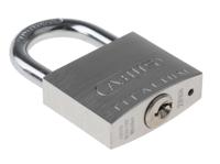64ti40-ka6411 ABUS 64TI Key Weatherproof Titanium Weatherproof Padlock, Keyed Alike, 6.5mm Shackle, 40mm Body