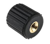 631-9085 RS PRO Black Knurled Clamping Knob, M4, Threaded Hole