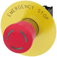 3su1158-1hb20-1pt0 Siemens SIRIUS ACT 3SU11 Series Twist Release Illuminated Emergency Stop Push Button, Panel Mount, 22mm Cutout, 2NC,