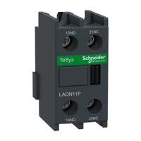 ladn11p Schneider Electric Auxiliary Contact Block, 1NC + 1NO, DIN Rail Mount, TeSys LADN