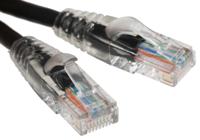 557-519 RS PRO, 2m Cat5e, Black RJ45 to Male RJ45 Male, U/UTP Unshielded, Terminated PVC Sheath