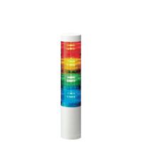 lr5-402wenw-rygb Patlite LR5 Series Red/Green/Amber/Blue Signal Tower, 4 Lights, 24 V dc, Direct Mount