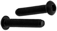 822-9123 RS PRO Black, Self-Colour Steel Hex Socket Button Screw, ISO 7380, M6 x 30mm