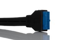 796-6825 RS PRO USB 3.0, Female 20 Pin Socket to Female USB A x 2, 900mm