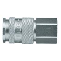 27kbiw21evx Legris Stainless Steel Female Pneumatic Quick Connect Coupling, 1/2 in Female 27mm Female Thread