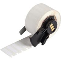 m6-10-423 Brady B-423 Black on White Cable Labels, 19.05 mm Width, 6.35mm Label Length, 19.05mm Label Width
