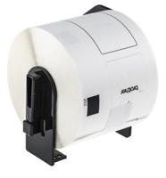 dk-11202 Brother White Black Print Label Roll, 100mm Width, 62mm Height, 300Per Roll Qty