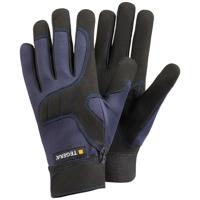 320-10 Tegera Black, Blue Unlined Synthetic Leather Work Gloves, Size 10
