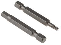 202-9738 RS PRO Driver Bit Set 48 Pieces, Hexagon, Phillips, Pozidriv, Slotted, Star