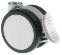 5925uji065l51-10-dom23-alu Tente Swivel Castor Wheel, 50kg Capacity, 65mm Wheel
