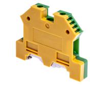 815-773 RS PRO 2-Way Top Hat Earth Terminal Block, 4mm², 22 → 11 AWG Wire, Screw Down, Nylon Housing