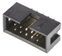t821110a1s100ceu Amphenol Communications Solutions T821 Series Straight Through Hole PCB Header, 10 Contact(s), 2.54 mm Pitch, 2 Row,