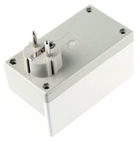 a9021665 OKW Grey ABS Plug Case, 120 x 65 x 65mm