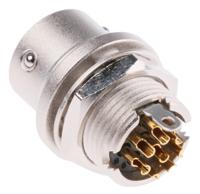 mxr-8ra-8s71 Hirose Circular Connector, 8 Contacts, Panel, Miniature Connector, Socket, Female, MXR Series