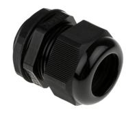 669-4670 RS PRO Black Nylon Cable Gland, M32 Thread, 18mm min., 25mm max., IP68