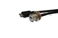 231-7948 RS PRO Straight, Panel Mount, Socket- Single Port Type C 3.1 IP68 USB C Connector