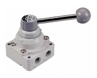 vh400-n04 SMC Lever 4/3 Pneumatic Manual Control Valve VH400 Series, NPT 1/2, 1/2in, III B