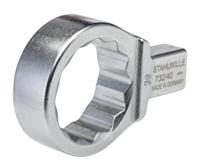 58224036 STAHLWILLE 732/40 Series Crow Ring Ring shell Tool, 36 mm, 14 x 18mm Insert, Chrome Finish