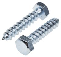 825-124 RS PRO Hex Coach Screw, Steel Bright Zinc Plated, 12mm x 60mm