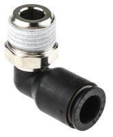 3109-08-13 Legris LF3000 Series Elbow Threaded Adaptor, R 1/4 Male to Push In 8 mm, Threaded-to-Tube Connection Style