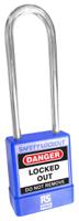 180-6825 RS PRO Blue ABS, Steel Safety Lockout Padlocks, 5mm Shackle, 73mm Attachment