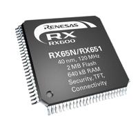 r5f56519bdbp20 Renesas Electronics R5F56519BDBP#20, 32 bit RXv2, RX651 Microcontroller, 120 MHz, 1MB FLASH, 64-Pin TFBGA