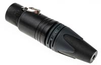 nc4fxx-bag Neutrik Cable Mount XLR Connector, Female, 50 V, 4 Way, Silver over Nickel Plating