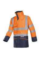 s101-7223-3xl Sioen Hedland Orange/Navy Unisex Hi Vis Jacket, 3XL