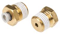 kq2h04-02as SMC Pneumatic Straight Threaded-to-Tube Adapter, R 1/4 Male, Push In 4 mm