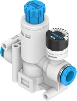 vrpa-cm-q6-e Festo Push In 6 mm Regulator - 1bar to 8bar, 8bar max. input, VRPA-CM-Q6-E