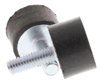 2012ve18-60 FIBET Cylindrical M6 Anti Vibration Mount, Male Buffer Foot with 45.4kg Compression Load