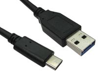 266-8502 RS PRO USB 3.1, Male USB C to Male USB A, 500mm