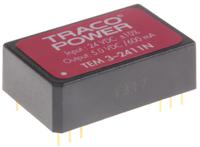 tem-3-2411n TRACOPOWER TEM 3N DC-DC Converter, 5V dc/ 600mA Output, 21.6 → 26.4 V dc Input, 3W, PCB Mount, +85°C Max Temp