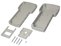 194-7493 RS PRO Grey ABS Hand Held Enclosure, Display Window, IP54, 210 x 110 x 41mm