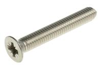 158-3770 RS PRO Pozi M6 Countersunk A4 316 Stainless Steel Machine Screws DIN 965 x 40.0mm