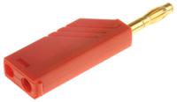 934100701 Hirschmann Test & Measurement Red Male Banana Plug, 4 mm Connector, Screw Termination, 24A, 30 V ac, 60V dc, Gold
