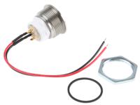 48m-112r ITW Switches 48M Series Illuminated Push Button Switch, Momentary, Panel Mount, 19.43mm Cutout, SPST, Red LED, 48V dc,