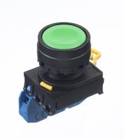 yw1b-a1e10g Idec YW Series Illuminated Push Button Complete Unit, Panel Mount, 22mm Cutout, SPST, IP65