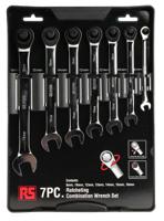 487-163 RS PRO 7-Piece Spanner Set, 8 → 18 mm, Chrome Vanadium Steel