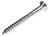 483-3006 RS PRO Pozidriv Countersunk Stainless Steel Wood Screw, A2 304, 4mm Thread, 40mm Length
