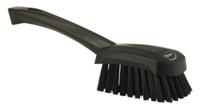 41929 Vikan Hard Bristle Black Scrubbing Brush, 36mm bristle length, Polyester bristle material
