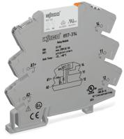 857-314 WAGO 857 Series Relay Module, DIN Rail Mount, 24V dc Coil, SPDT, 1-Pole, 6A Load