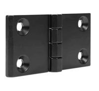 188-922 RS PRO Matt Die Cast Zinc Back Flap Hinge with a Fixed Pin, Screw Fixing, 60mm x 120mm x 15mm