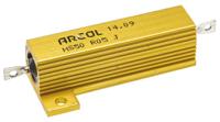 hs50-r05-j Arcol, 50mΩ 50W Wire Wound Chassis Mount Resistor HS50 R05 J ±5%