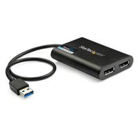 usb32dp24k60 StarTech.com USB A to DisplayPort Adapter, USB 3.0, 2 Supported Display(s) - 4K @ 60Hz