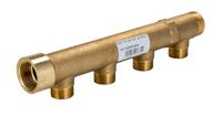 003684 Watts Brass Pipe Fitting, Straight Compression Manifold, Male 3/4in to Male 1/2in