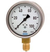 40396891 WIKA G 1/2 Analogue Pressure Gauge 600mbar Bottom Entry 100mm Outside Diameter