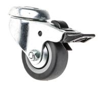 313322 Guitel Hervieu Braked Swivel Castor Wheel, 40kg Capacity, 50mm Wheel